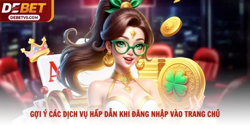 Gợi ý các dịch vụ hấp dẫn khi đăng nhập vào trang chủ