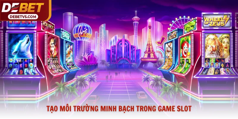 Tạo môi trường minh bạch trong game slot